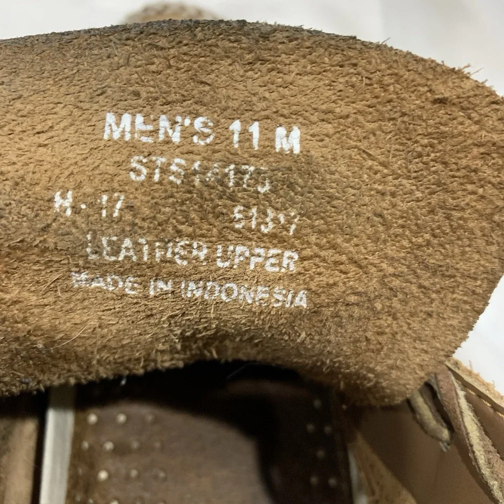 Sperry Top-Sider Tan Leather Moc Toe Chukka Ankle Boots Men's 11 M‎ Boat Shoes